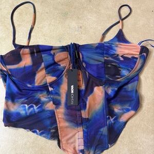 Fashion Nova Multicolor Bustier Top